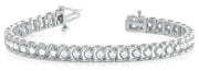 14K White Gold 1/2 ct tw Fashion Diamond Bracelet