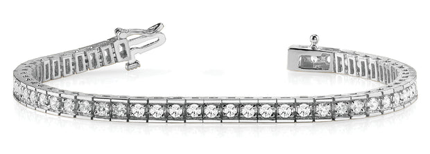 18K White Gold 2 1/3 ct tw Fashion Diamond Bracelet