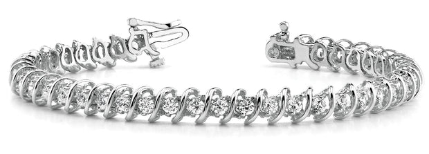 Platinum 1/2 ct tw Fashion Diamond Bracelet