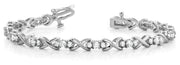 14K White Gold 2 ct tw Fashion Diamond Bracelet