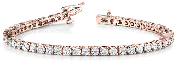 18K Rose Gold 10 3/8 ct tw Fashion Diamond Bracelet