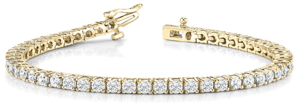 14K Yellow Gold 10 3/8 ct tw Fashion Diamond Bracelet