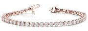 14K Rose Gold 10 1/5 ct tw Fashion Diamond Bracelet