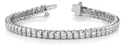 18K White Gold 3 ct tw Fashion Diamond Bracelet