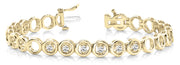18K Yellow Gold 1/4 ct tw Fashion Diamond Bracelet