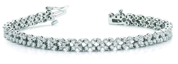 Platinum 4 1/4 ct tw Fashion Diamond Bracelet