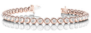 14K Rose Gold 1 ct tw Fashion Diamond Bracelet