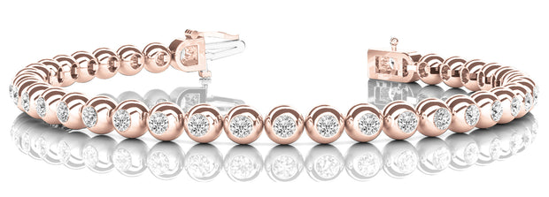 14K Rose Gold 1 ct tw Fashion Diamond Bracelet