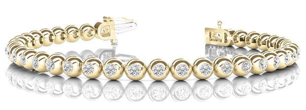 14K Yellow Gold 1 ct tw Fashion Diamond Bracelet