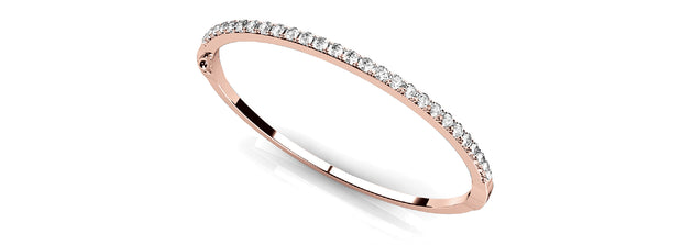 18K Rose Gold 1 ct tw Fashion Diamond Bracelet
