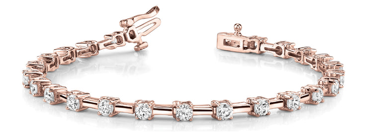 14K Rose Gold 1 ct tw Fashion Diamond Bracelet