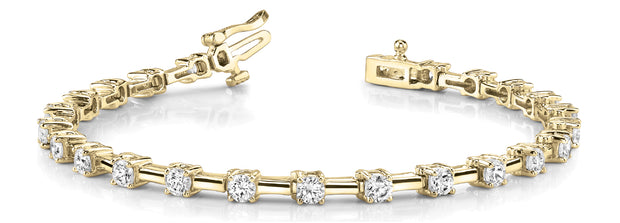 14K Yellow Gold 1 ct tw Fashion Diamond Bracelet