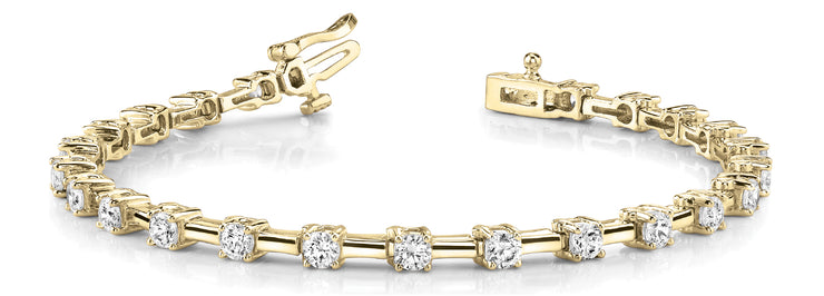 14K Yellow Gold 1 ct tw Fashion Diamond Bracelet