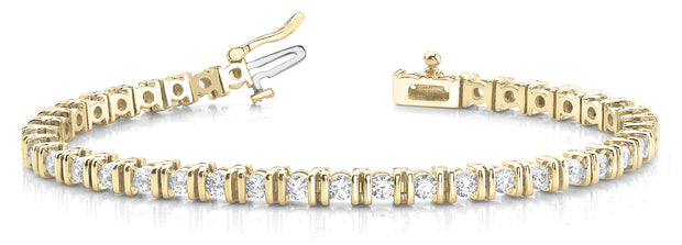 18K Yellow Gold 3 1/5 ct tw Fashion Diamond Bracelet