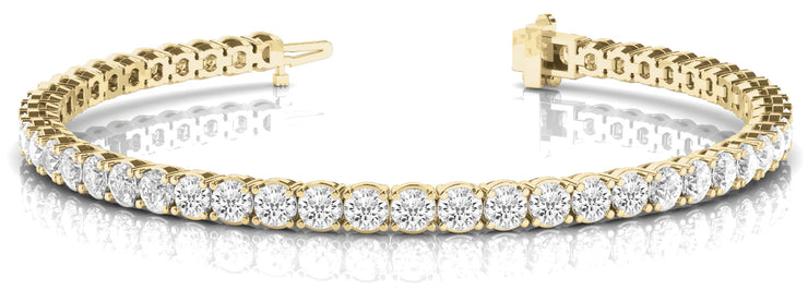 14K Yellow Gold 10 1/8 ct tw Fashion Diamond Bracelet