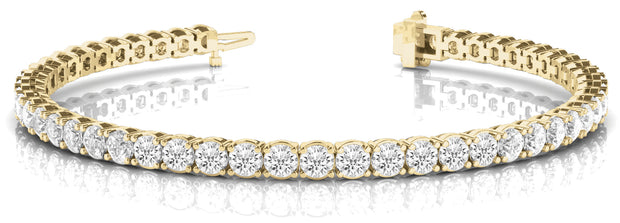 14K Yellow Gold 10 1/8 ct tw Fashion Diamond Bracelet