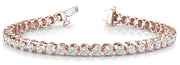 14K Rose Gold 11 1/5 ct tw Fashion Diamond Bracelet