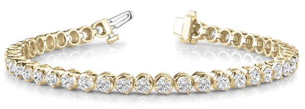 18K Yellow Gold 11 1/5 ct tw Fashion Diamond Bracelet