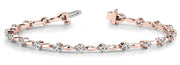 14K Rose Gold 1 ct tw Fashion Diamond Bracelet