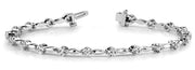 14K White Gold 1 ct tw Fashion Diamond Bracelet