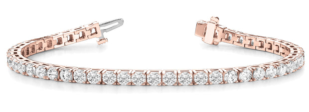 18K Rose Gold 10 1/4 ct tw Fashion Diamond Bracelet
