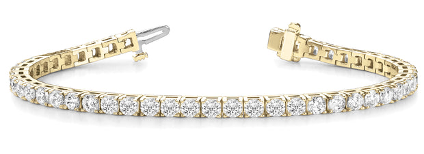 14K Yellow Gold 10 1/4 ct tw Fashion Diamond Bracelet