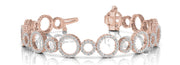 18K Rose Gold 4 1/6 ct tw Fashion Diamond Bracelet