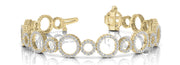 18K Yellow Gold 4 1/6 ct tw Fashion Diamond Bracelet