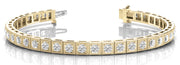 14K Yellow Gold 7/8 ct tw Vintage Diamond Bracelet