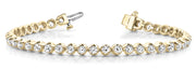 18K Yellow Gold 1 1/8 ct tw Fashion Diamond Bracelet