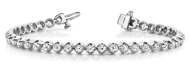 18K White Gold 1 1/8 ct tw Fashion Diamond Bracelet