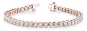 18K Rose Gold 2 ct tw Fashion Diamond Bracelet