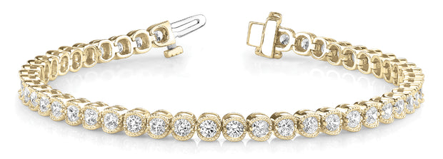 14K Yellow Gold 2 ct tw Fashion Diamond Bracelet