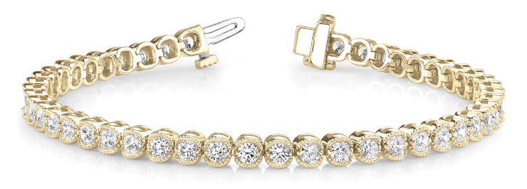 14K Yellow Gold 2 ct tw Fashion Diamond Bracelet