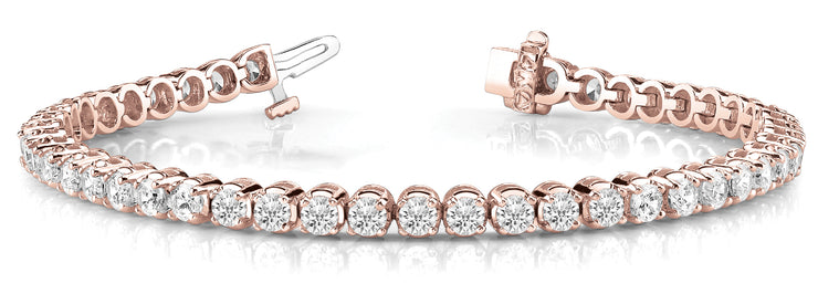 14K Rose Gold 11 1/5 ct tw Fashion Diamond Bracelet