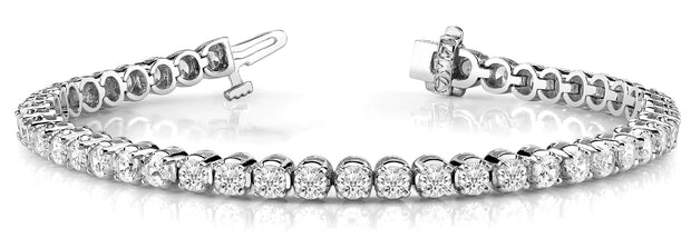 14K White Gold 11 1/5 ct tw Fashion Diamond Bracelet