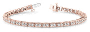 18K Rose Gold 2 ct tw Vintage Diamond Bracelet