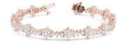 14K Rose Gold 5 1/5 ct tw Fashion Diamond Bracelet
