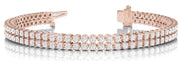 18K Rose Gold 3 7/8 ct tw Fashion Diamond Bracelet