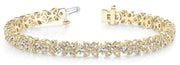 18K Yellow Gold 3 1/4 ct tw Fashion Diamond Bracelet