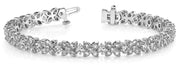 18K White Gold 3 1/4 ct tw Fashion Diamond Bracelet