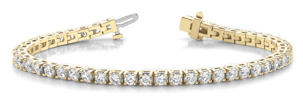 18K Yellow Gold 3 ct tw Fashion Diamond Bracelet