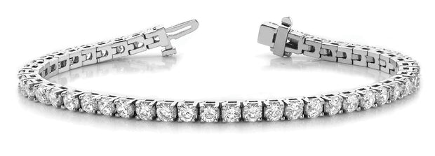 18K White Gold 3 ct tw Fashion Diamond Bracelet