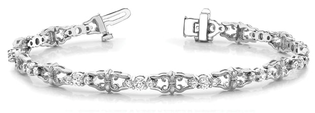 Platinum 1 1/5 ct tw Fashion Diamond Bracelet
