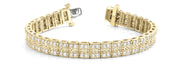 14K Yellow Gold 2 1/4 ct tw Fashion Diamond Bracelet