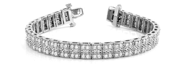 Platinum 2 1/4 ct tw Fashion Diamond Bracelet