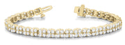 18K Yellow Gold 10 3/8 ct tw Fashion Diamond Bracelet