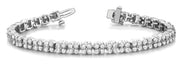 18K White Gold 10 3/8 ct tw Fashion Diamond Bracelet