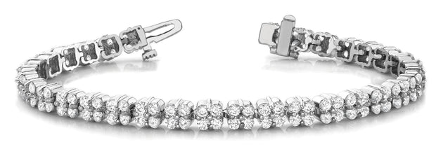 18K White Gold 10 3/8 ct tw Fashion Diamond Bracelet