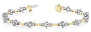 14K Yellow Gold 1 1/2 ct tw Fashion Diamond Bracelet